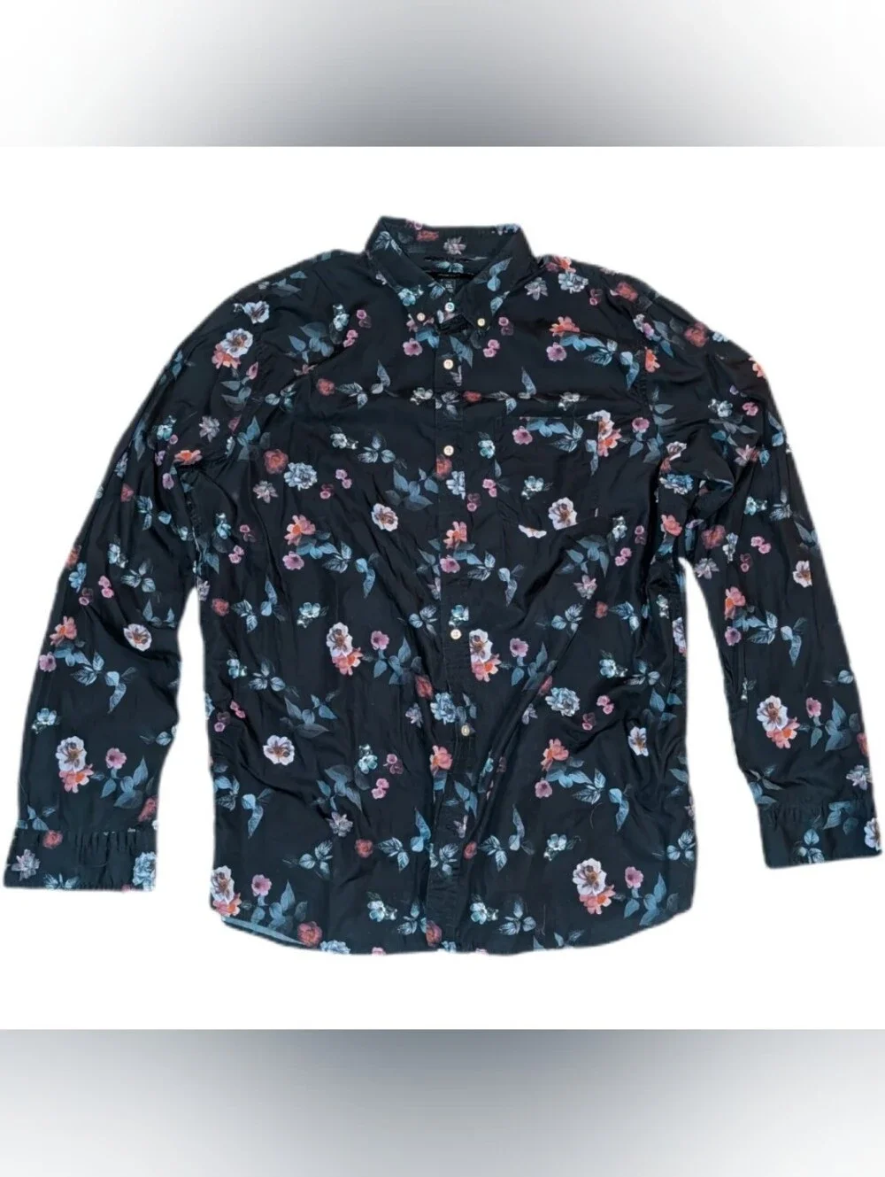 Banana Republic Floral Mens Button Up Shirt XXLT